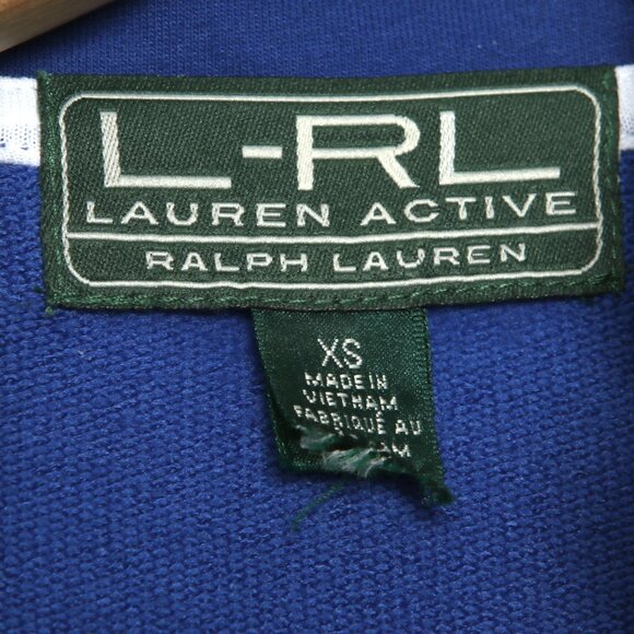 Lauren Ralph Lauren Active Quilted Jacket Blue White Coat Full Zipper Stretch - Picture 6 of 7